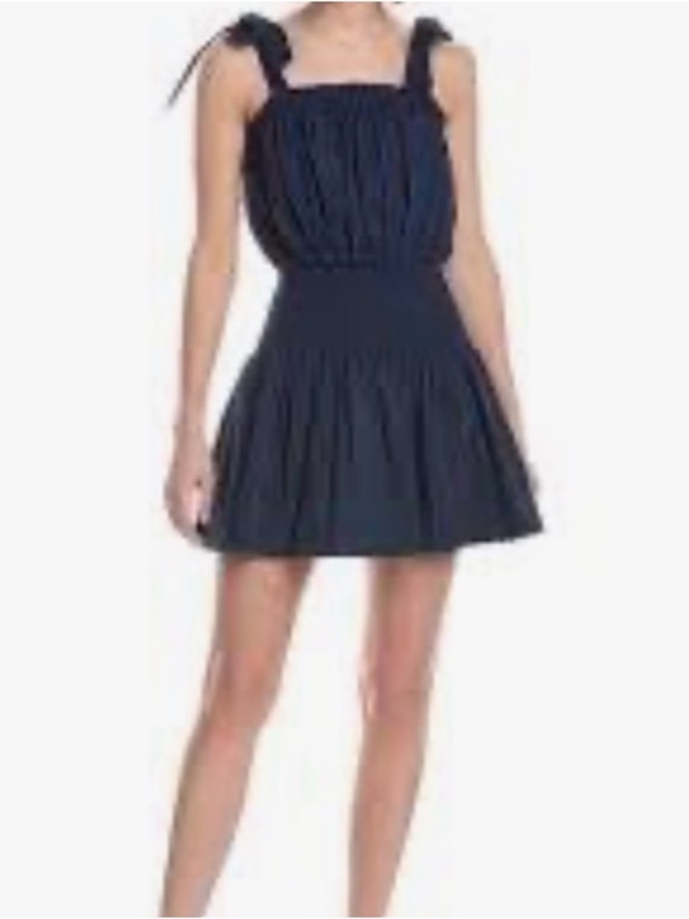 Ramy Brook Navy Blue Tiered Mini Dress